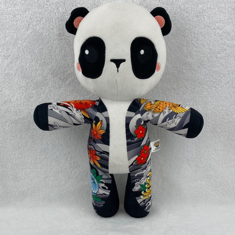 Tattoo Zoo Kenji The Psychiatrist Panda Soft Toy - Black & White 15”